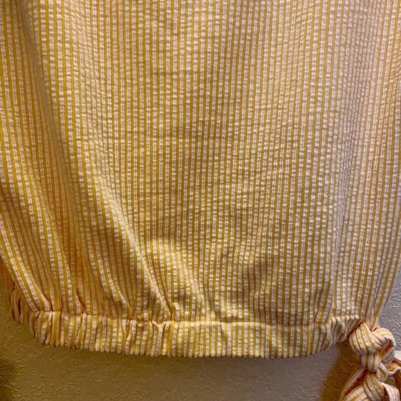 Michael Kors~ Yellow stripped Top NWT’s - Picture 3 of 4
